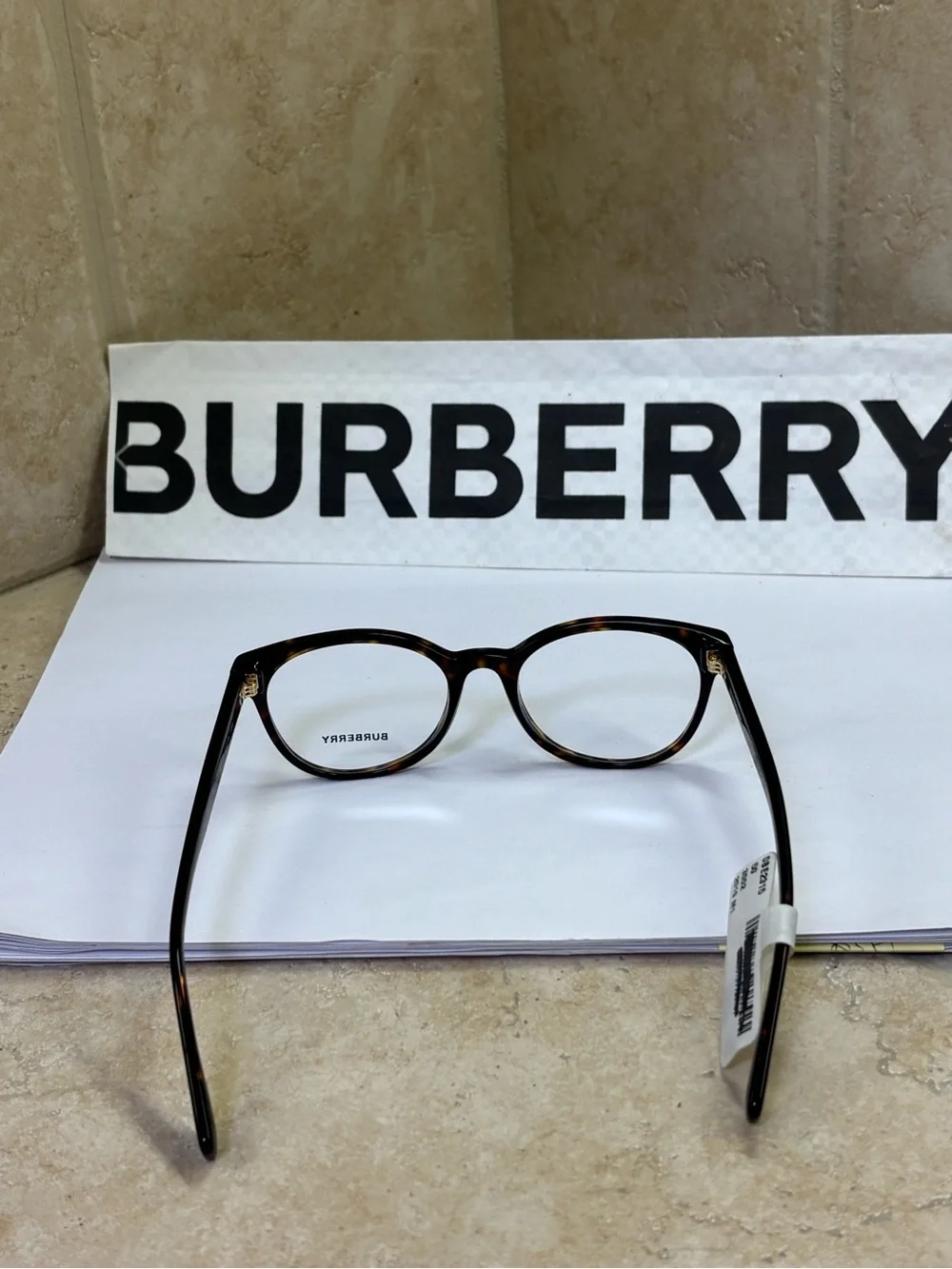 New Burberry B2315 3002 Unisex Tortoiseshell Brown Optical Glasses